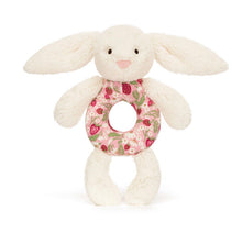 Load image into Gallery viewer, Blossom Cream Bunny Berry Ring Rattle