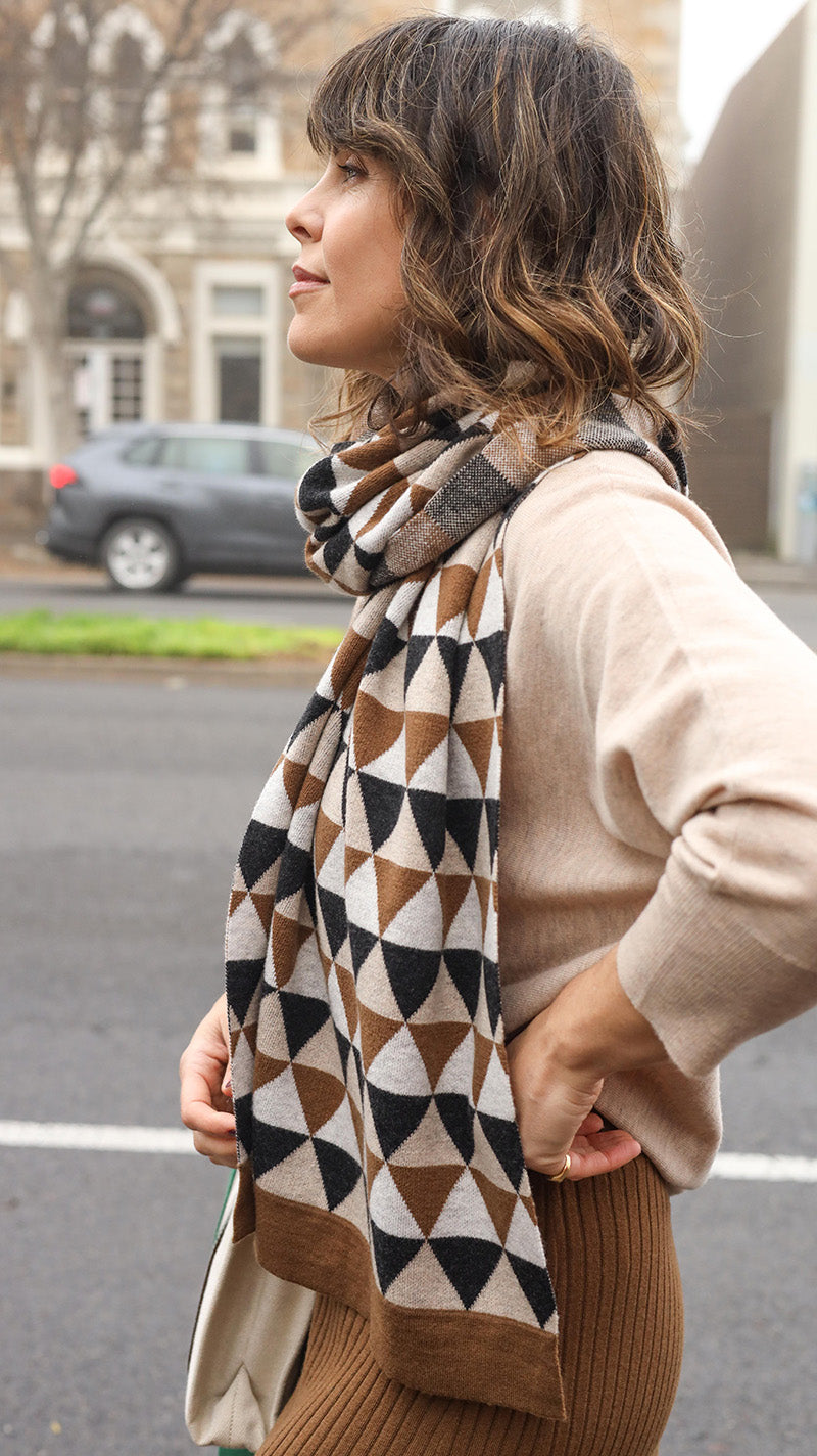 Bridge & Lord Triangle Jacquard Scarf BL4612