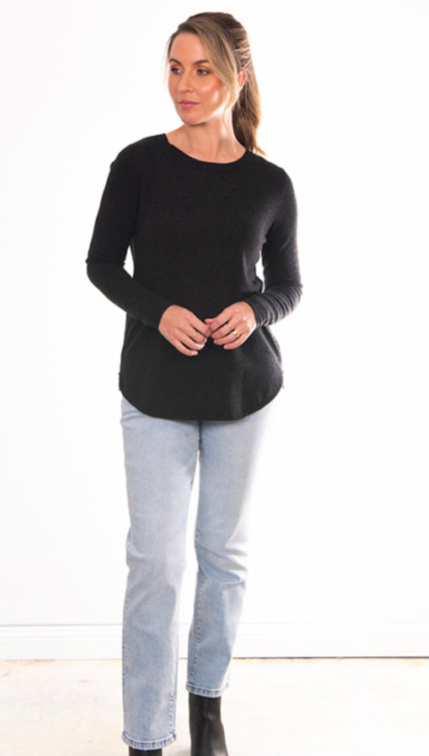 Crew Neck Pullover with Zips 4604