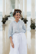 Load image into Gallery viewer, Hamilton Shirt Little Blue Stripe MegbyDesign
