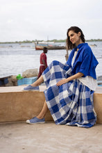 Load image into Gallery viewer, High Tea Slip Dress Blue Gingham MegbyDesign

