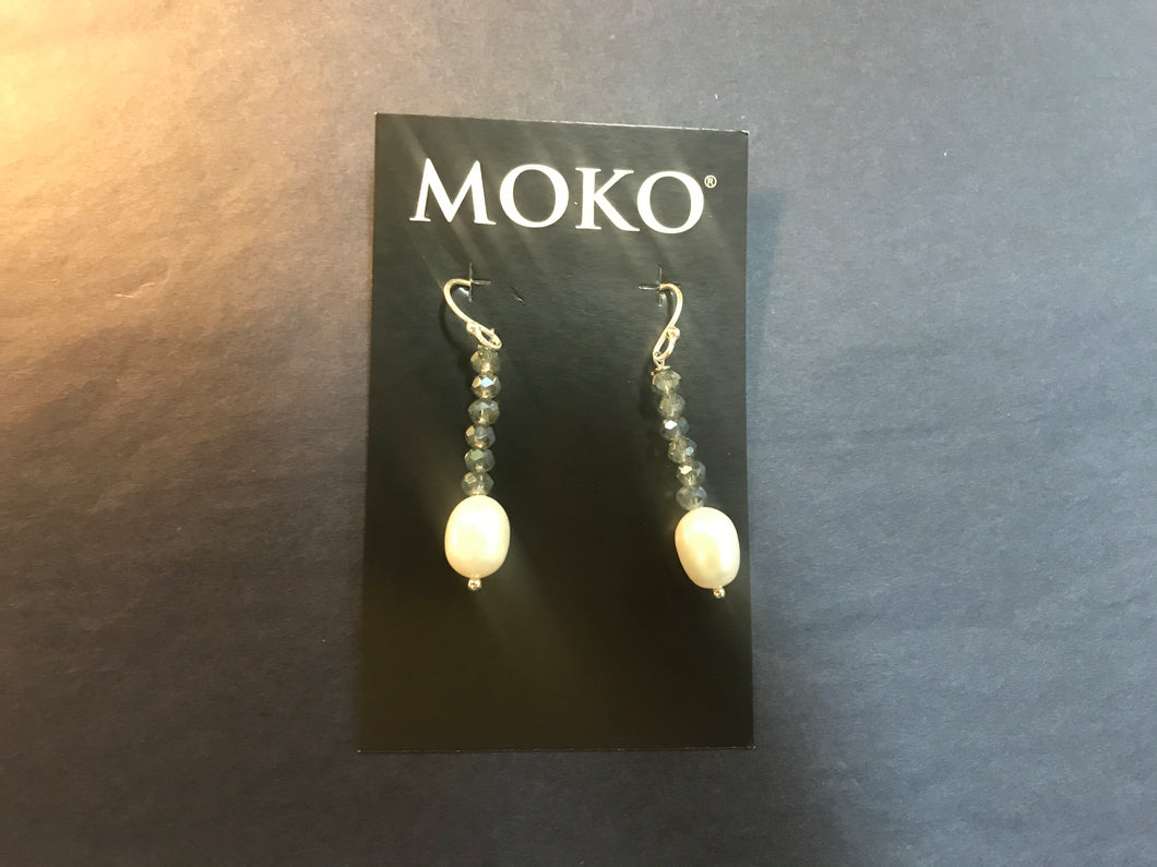 Moko P5757E Steel Blue Earrings