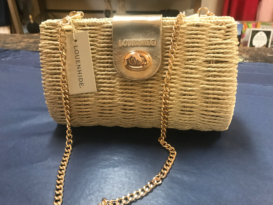Ophelia Rafia Crossbody Bag