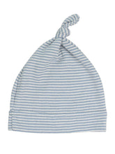 Load image into Gallery viewer, Topknot Cotton Stripe Baby Hat
